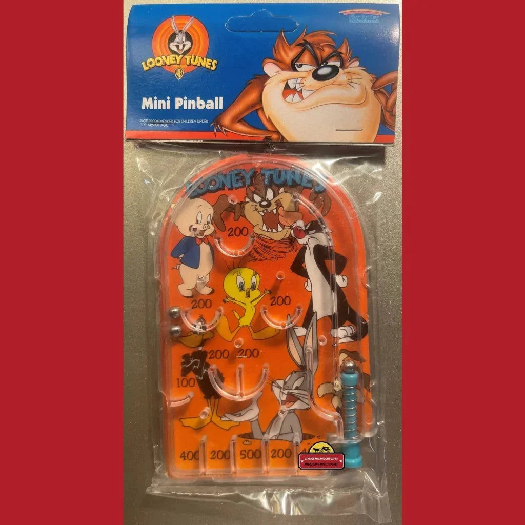 Vintage Unopened 1997 Looney Tunes Mini Pinball Game Collectible