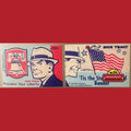 Vintage 1975 Patriotic Bicentennial Dick Tracy Stickers 🕵️ Chester Gould