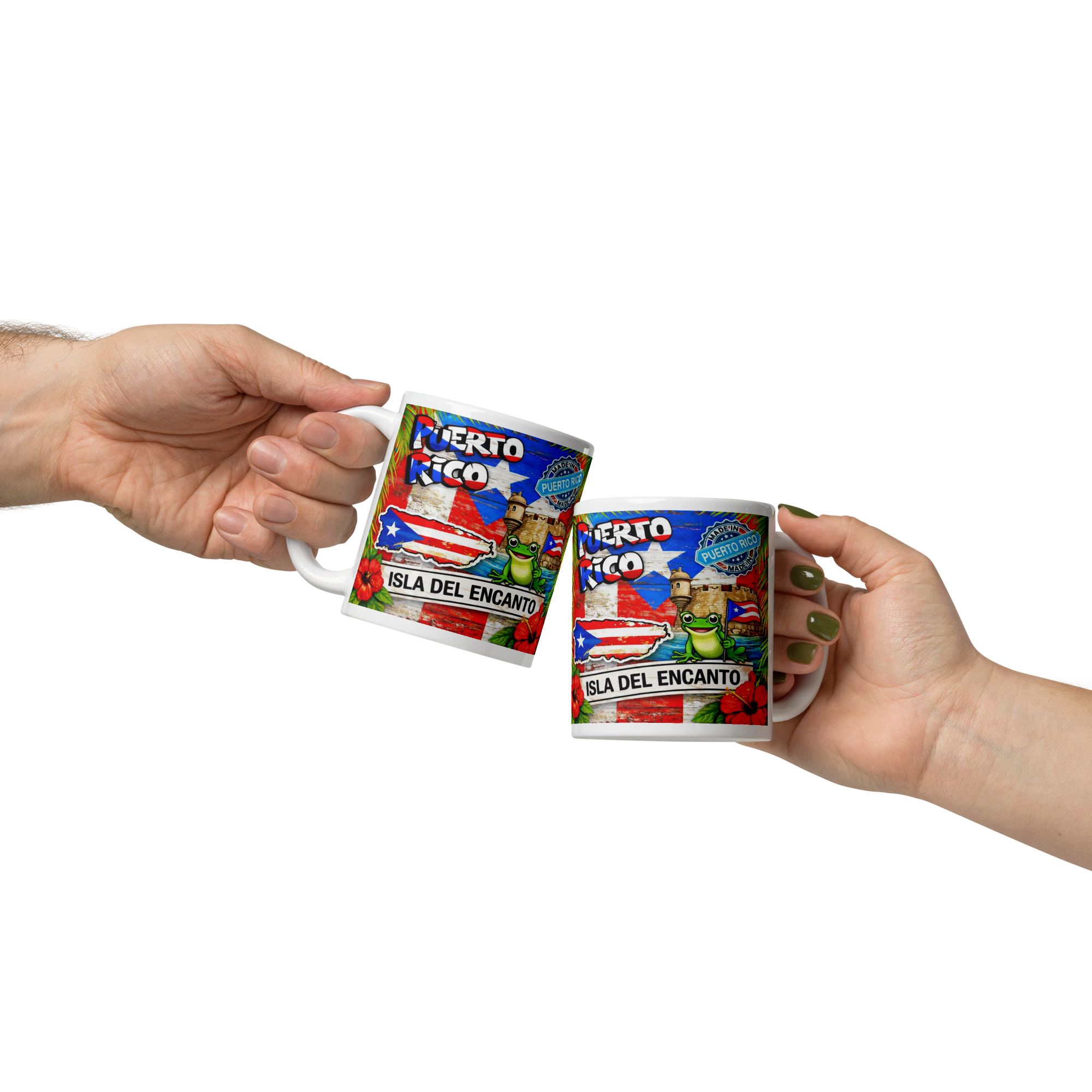 Puerto Rico 11oz Coffee Mug – Isla Del Encanto Coquí Design