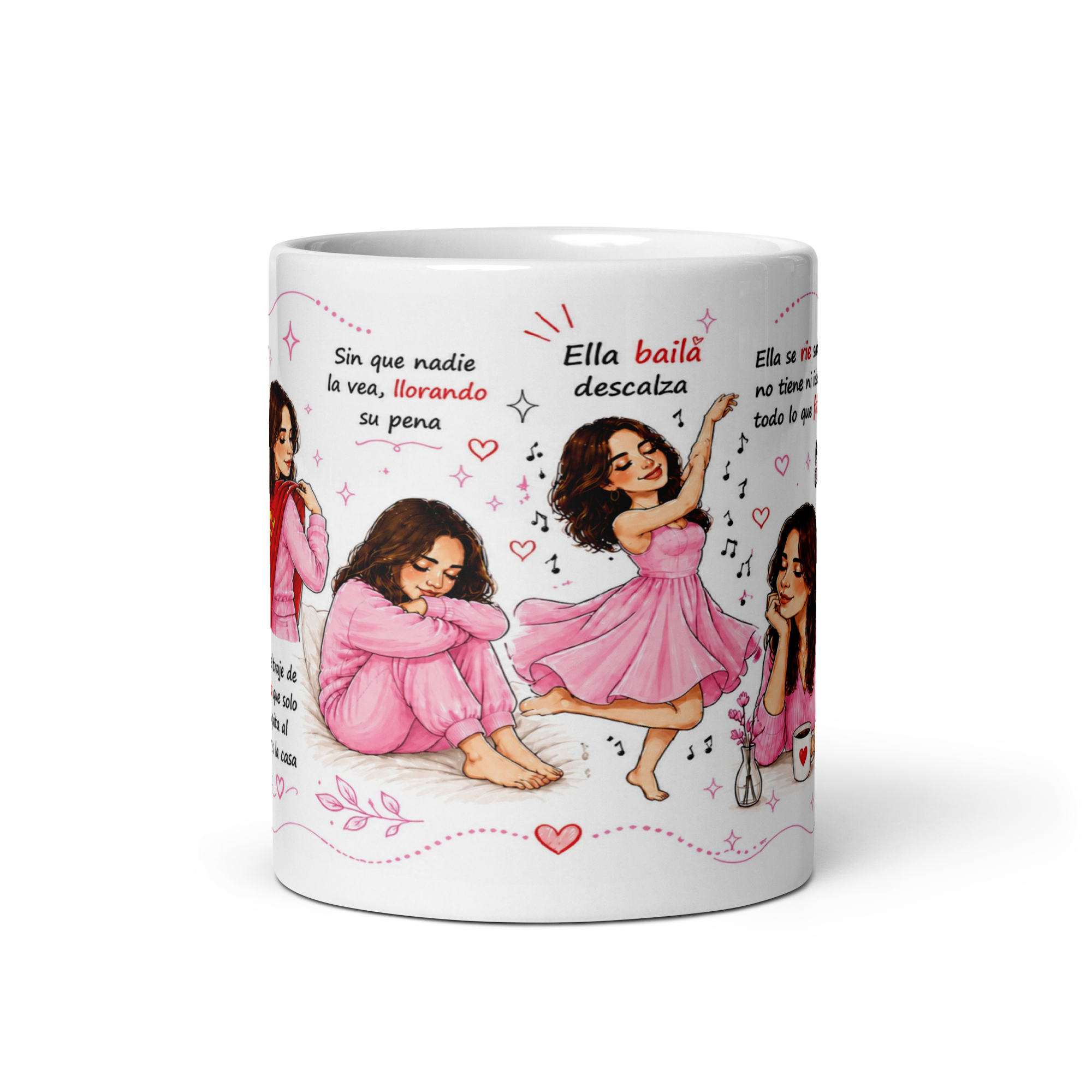 Taza Inspiradora para Mujeres Fuertes – Mug Motivacional y Emotivo para Café | Regalo Especial para Mujer