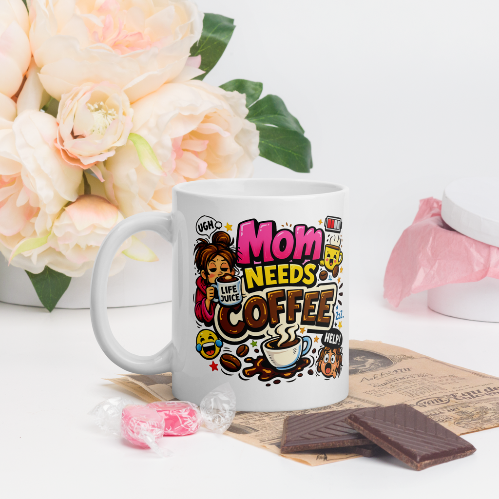 Funny Mom Needs Coffee Mug 11oz | Gift for Mother's Day
