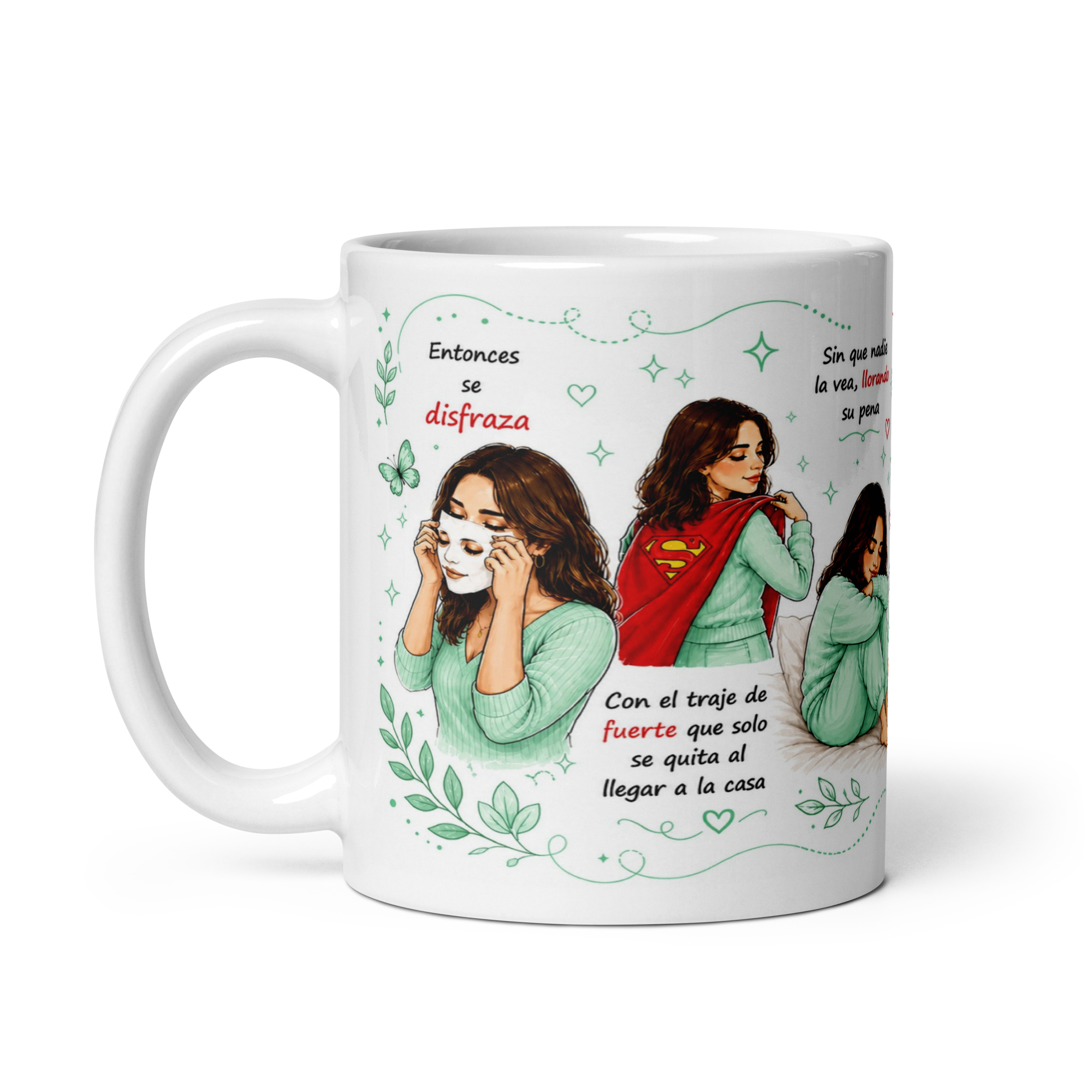 Taza Inspiradora para Mujeres Fuertes – Mug Motivacional y Emotivo para Café | Regalo Especial para Mujer