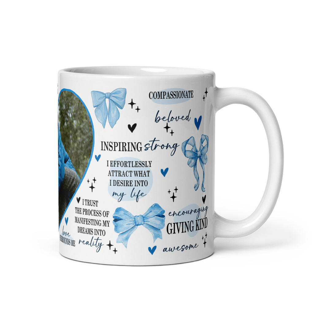 Custom Heart Photo Mug for Mom – Personalized Picture Coffee Cup Gift – Mother’s Day, Birthday, Meaningful Keepsake Gift