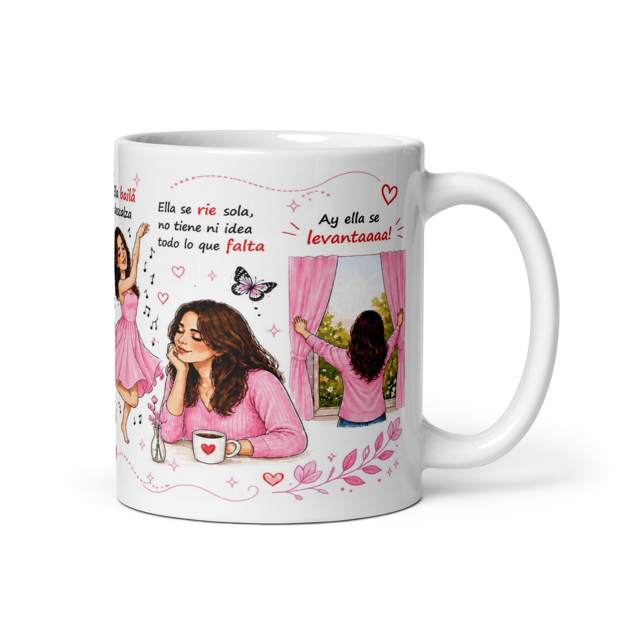 Taza Inspiradora para Mujeres Fuertes – Mug Motivacional y Emotivo para Café | Regalo Especial para Mujer