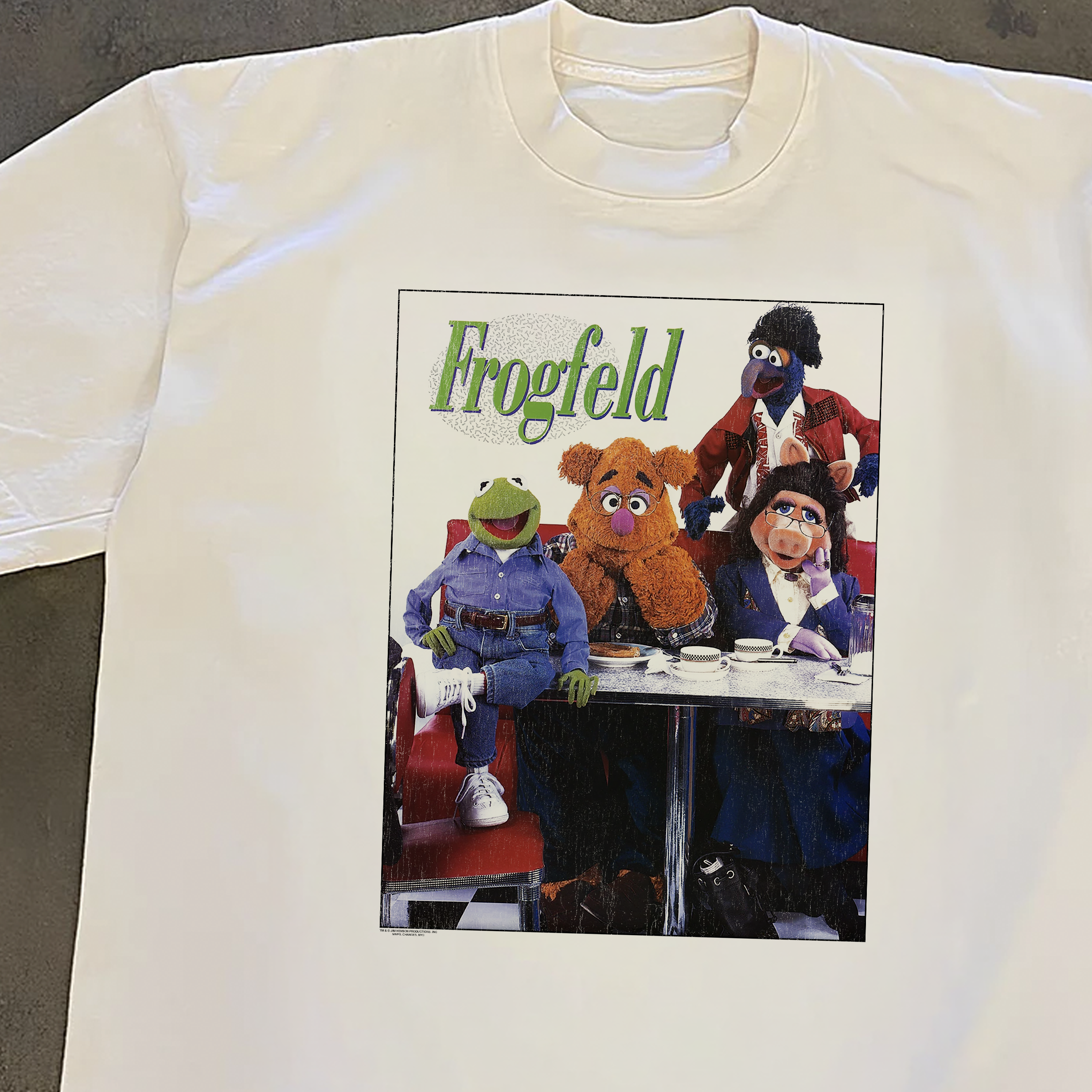 Vintage Muppets Frogfeld White Tee